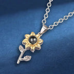 Collar con Colgante de Flor de Girasol