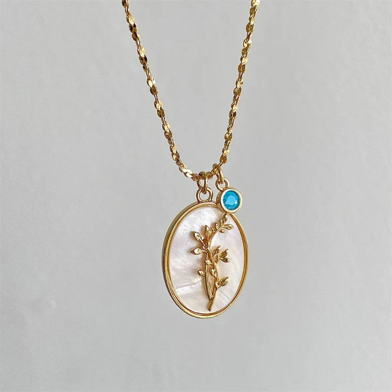 Collar Colgante Flor Signo del Zodiaco