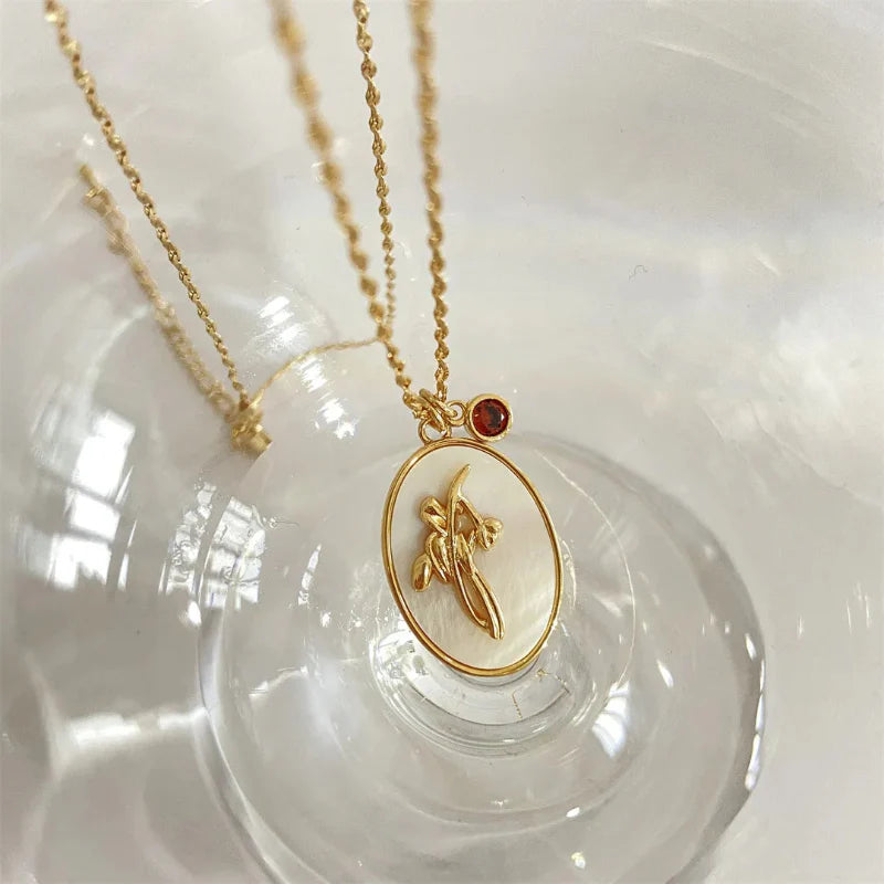 Collar Colgante Flor Signo del Zodiaco