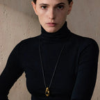 Collar con Colgante de Gota de Agua Estilo Bohemio oro