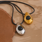 Collar con Colgante de Gota de Agua Estilo Bohemio oro