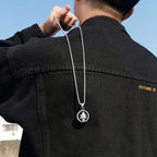 Collar Colgante Hombre Giratorio Anti-Estrés