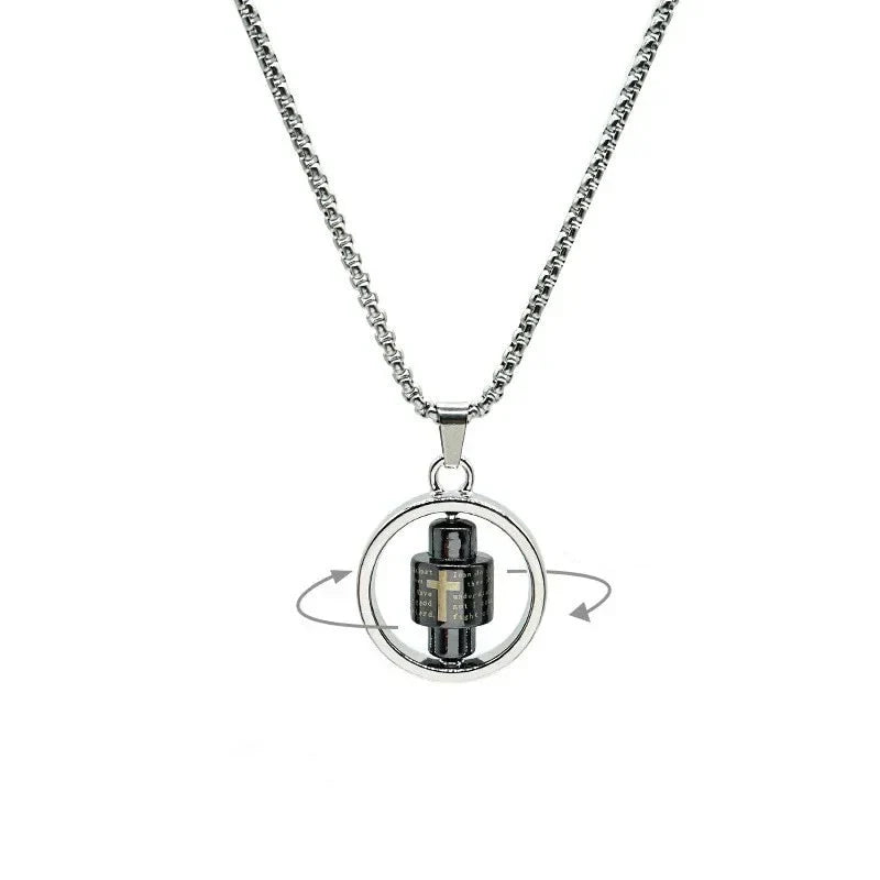 Collar Colgante Hombre Giratorio Anti-Estrés