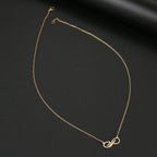 Collar Colgante Infinito Dorado para Mujer oro