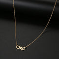 Collar Colgante Infinito Dorado para Mujer oro