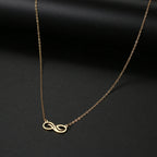 Collar Colgante Infinito Dorado para Mujer oro
