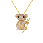 Collar Koala Piedras Oro