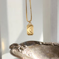 Collar con Colgante de Luna de Estilo Vintage