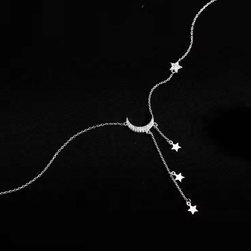 Collar Colgante Luna Estrella Astros Mujer