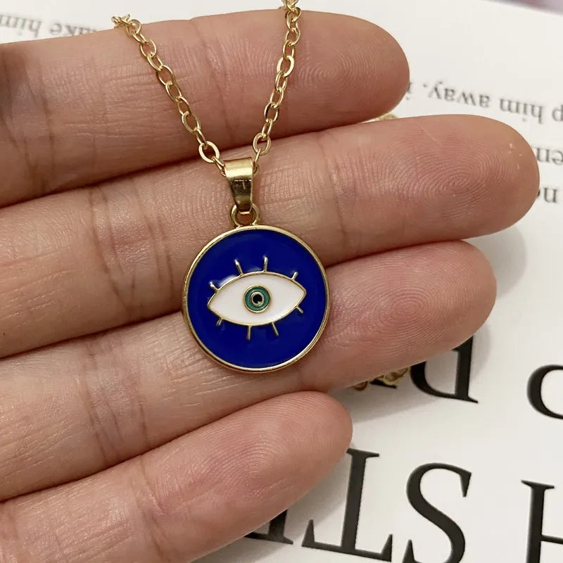 Collar con Colgante Nazar Boncuk Azul