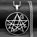 Collar Colgante Necronomicón Lovecraft Cthulhu plata