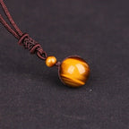 Collar con colgante de Ojo de Tigre para Hombre y Mujer
