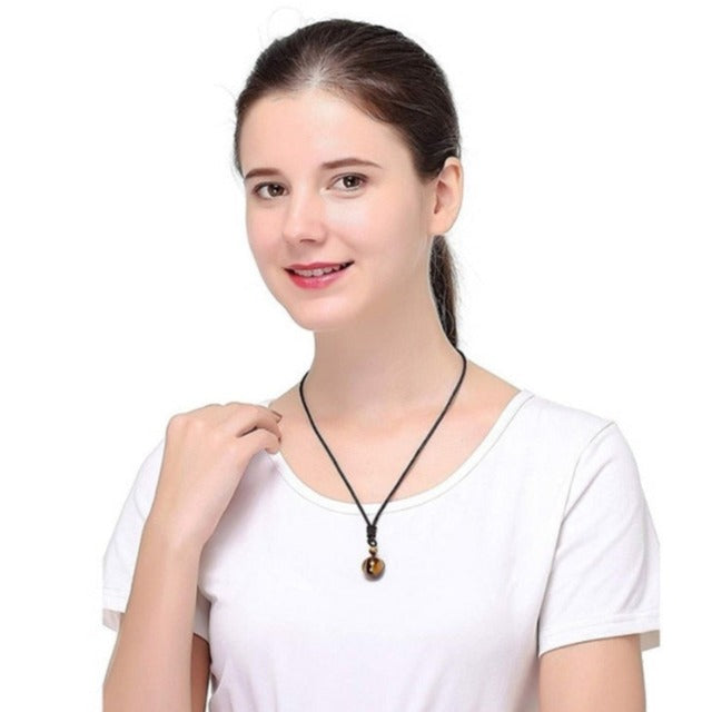Collar con Colgante de Ojo de Tigre para Hombre y Mujer