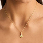 Collar con Colgante de Piedra de Nacimiento Colorida