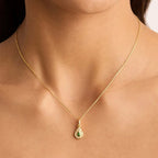 Collar con Colgante de Piedra de Nacimiento Colorida