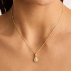Collar con Colgante de Piedra de Nacimiento Colorida
