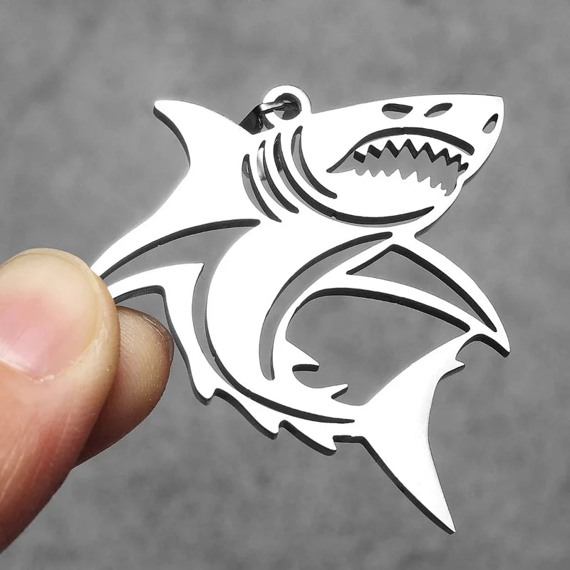 Collar con Colgante de Tiburón para Hombre