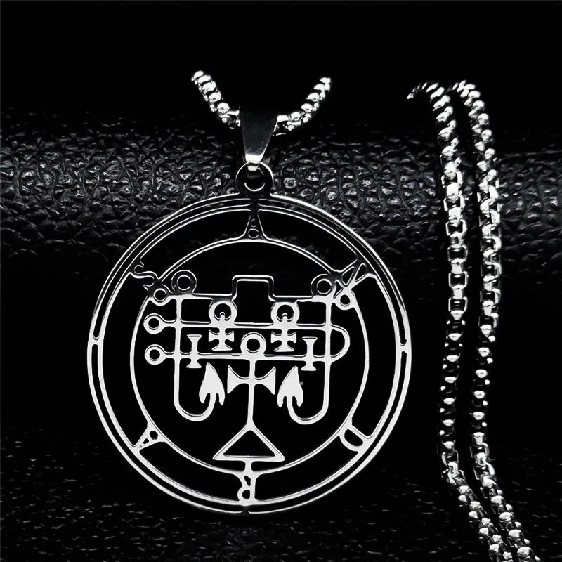 Collar con Colgante Sigilo Demoníaco Andras