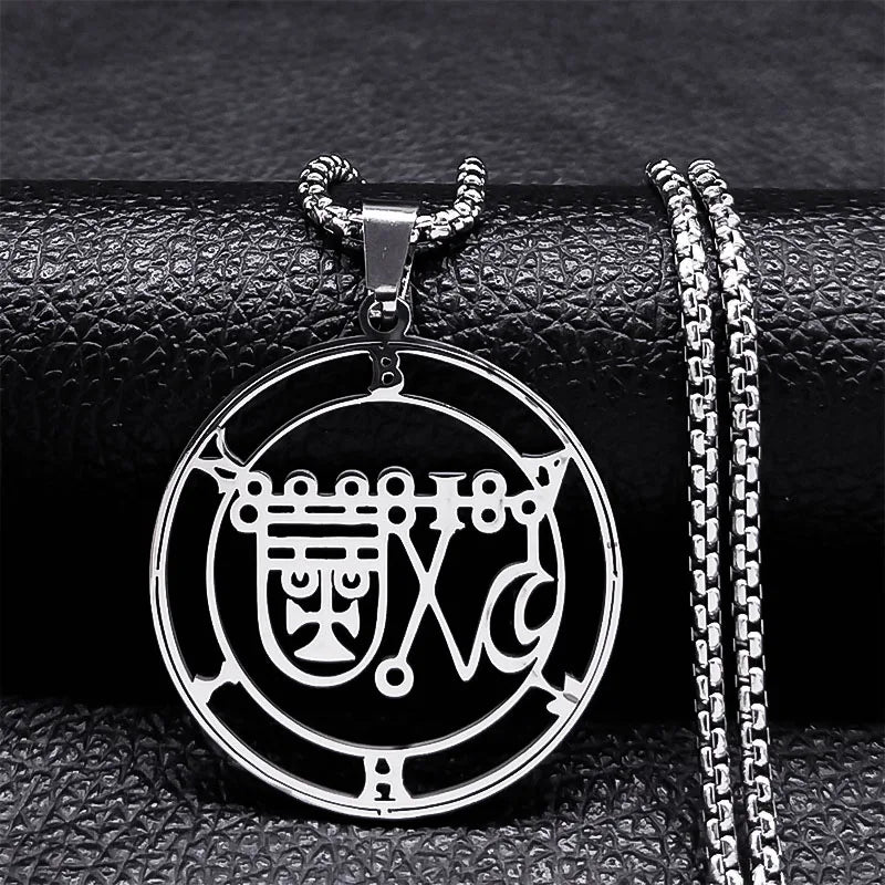 Collar con Colgante Sigilo Demoníaco Bathin