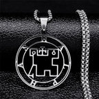Collar con Colgante Sigilo Demoníaco Halphas