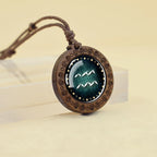 Collar Colgante Signo del Zodiaco 12 Constelaciones acuario