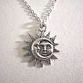 Collar con Colgante Sol y Luna para Hombre o Mujer
