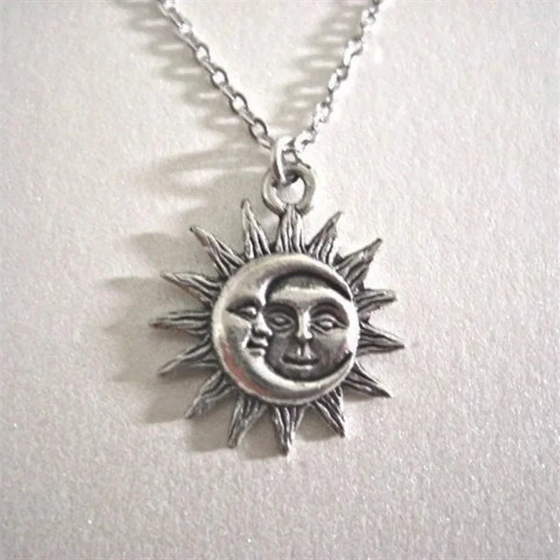 Collar con Colgante Sol y Luna para Hombre o Mujer