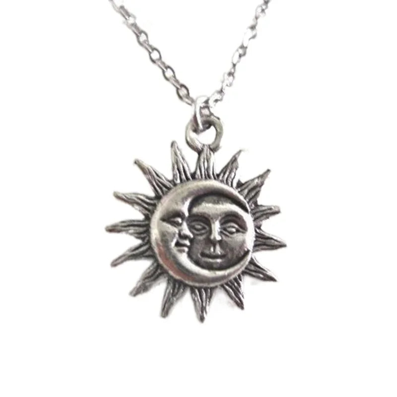 Collar con Colgante Sol y Luna para Hombre o Mujer