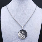 Collar Colgante Sol y Luna Yin Yang