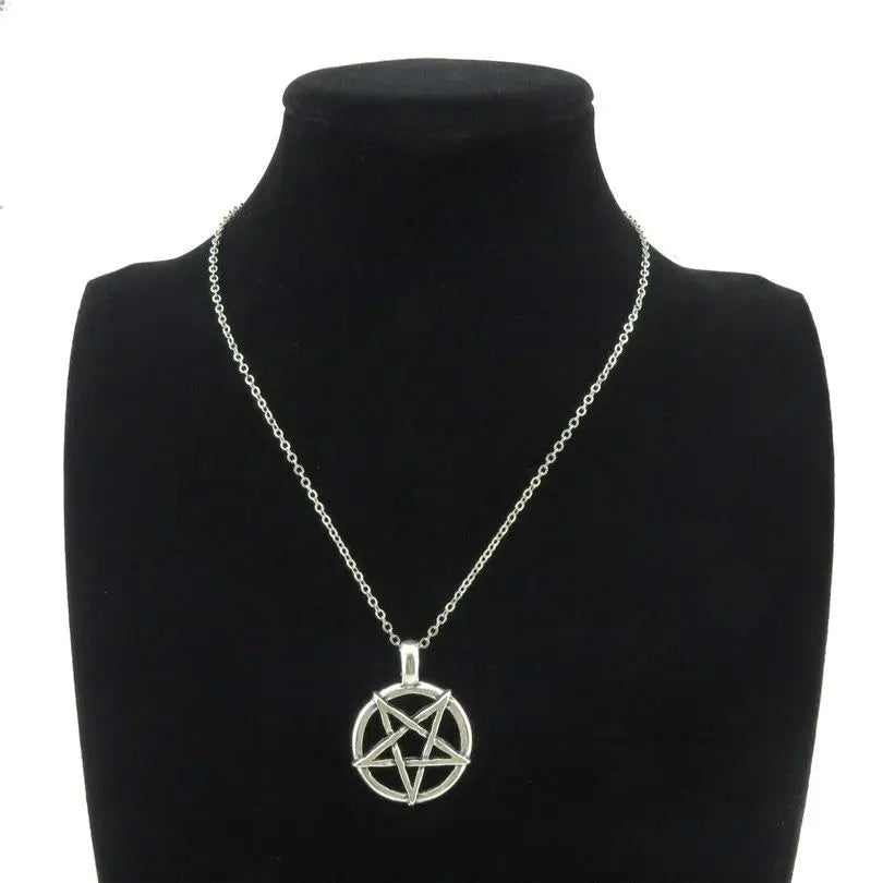 Collar Colgante Hechicería Wicca Pentáculo 