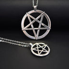 Collar Colgante Hechicería Wicca Pentáculo