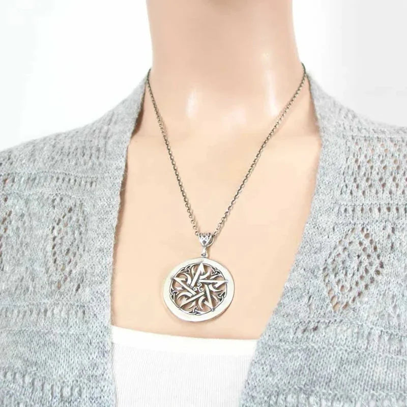 Collar con Colgante de Hechicería Wicca Pentáculo para Mujer