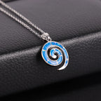 Collar y Colgante Espiral para Mujer