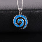 Collar y Colgante Espiral para Mujer