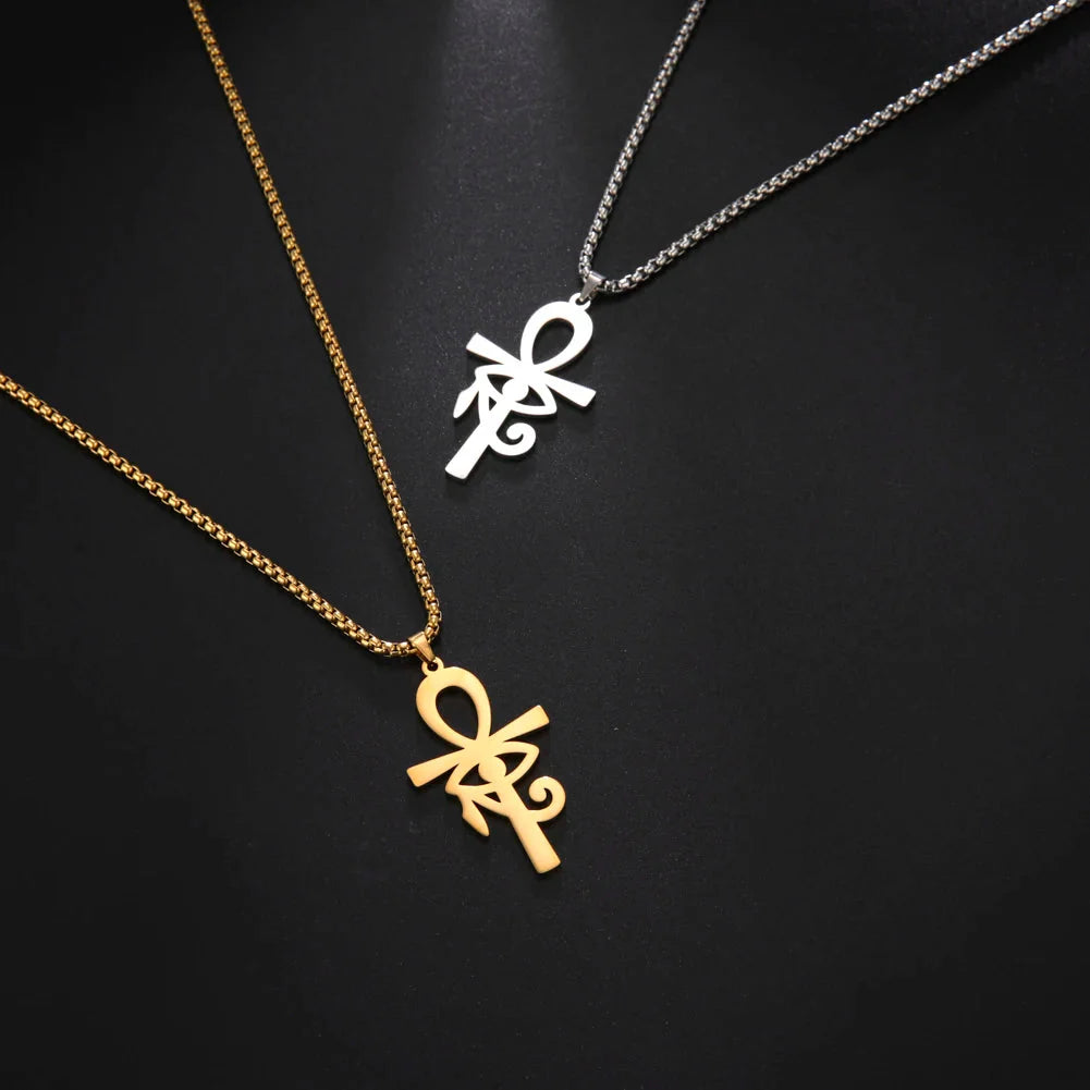 Collar Colgante Estilo Egipcio Cruz de Ankh