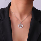 Collar Colgante Wicca Nudo de Bruja Amuleto de Protección plata