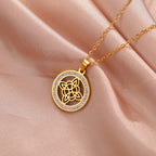 Collar colgante Wicca Nudo de Bruja Amuleto de Protección para mujer oro