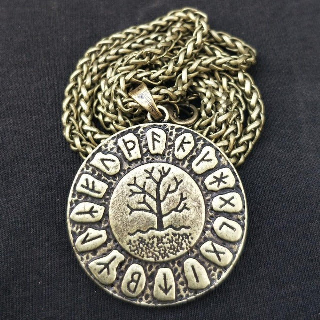 Collar Colgante Yggdrasil de bronce