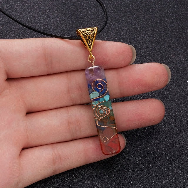 Collar de Piedra Multicolor