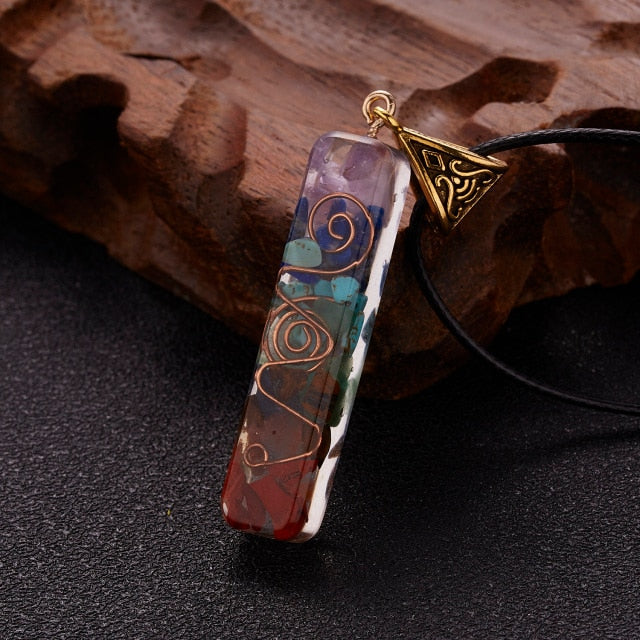 Collar de Piedra Multicolor