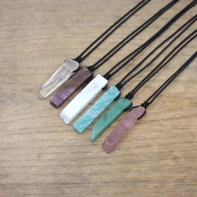 Collar de Piedra Natural de Sanación Litoterapia