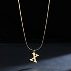 Collar gargantilla para mujer con dije inicial x