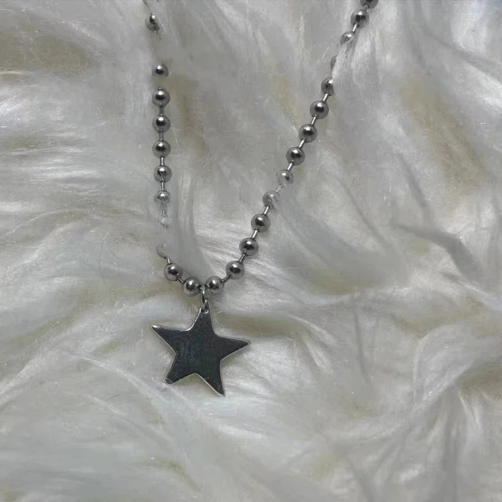 Collar para Mujer Colgante Estrella Plateado 1