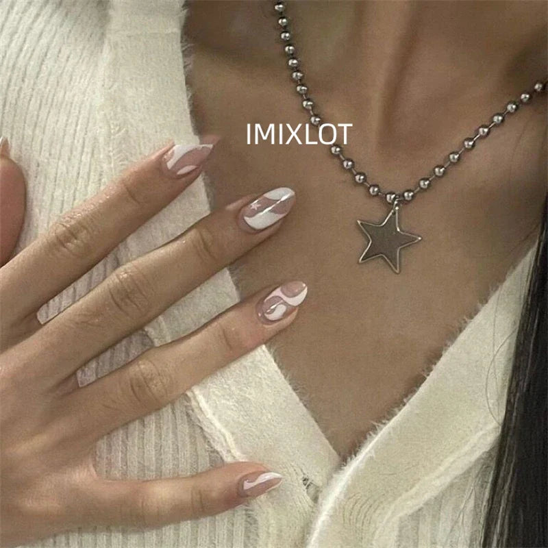 Collar para Mujer Colgante Estrella Plateado 1