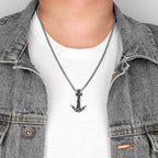 Collar para hombre ancla