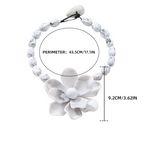 Collar Gargantilla con Gran Colgante de Flor 