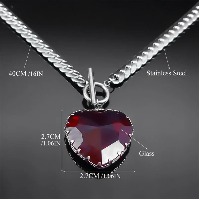 Collar Gargantilla con Colgante de Corazón