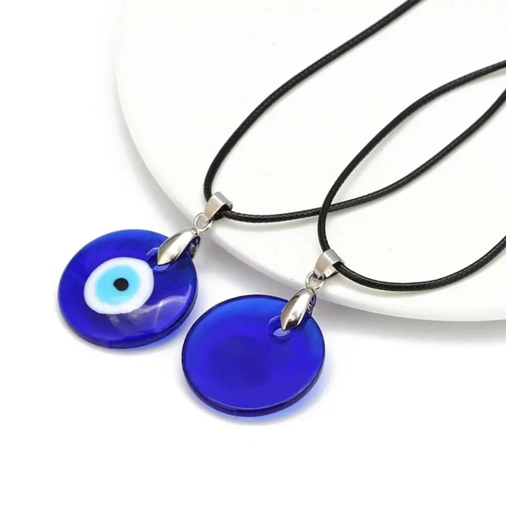 Collar Gargantilla con Colgante de Ojo Turco Azul Mal de Ojo