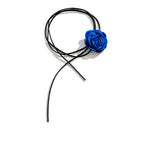Collar Elegante con Colgante de Gran Flor de Rosa