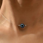 Collar Gargantilla con Colgante contra el Mal de Ojo